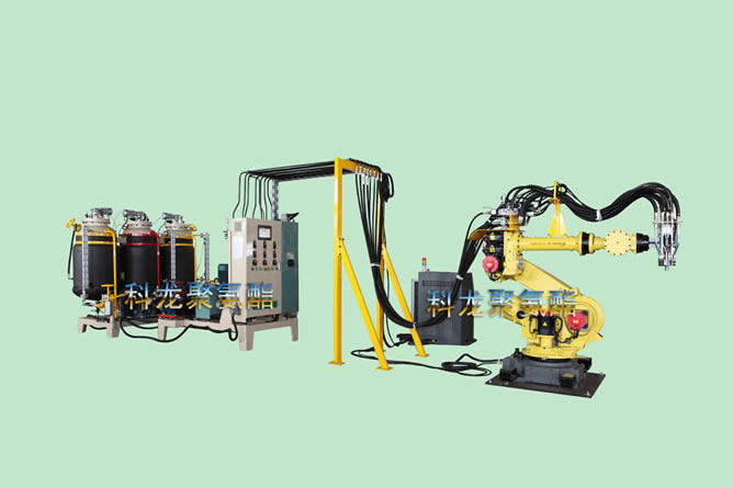 Double density robot foaming machine